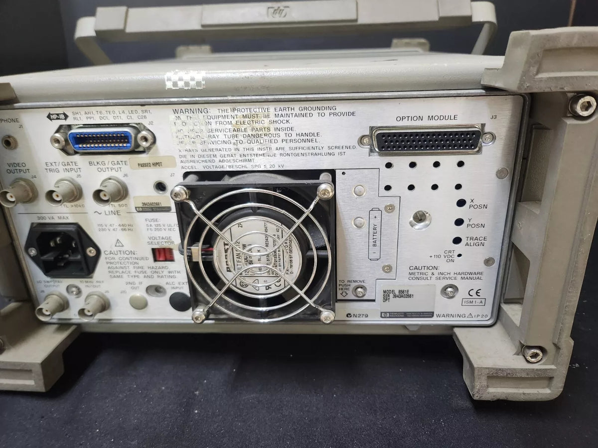 HP 8561E Portable Spectrum Analyzer 30 Hz to 6.5 GHz AS-IS