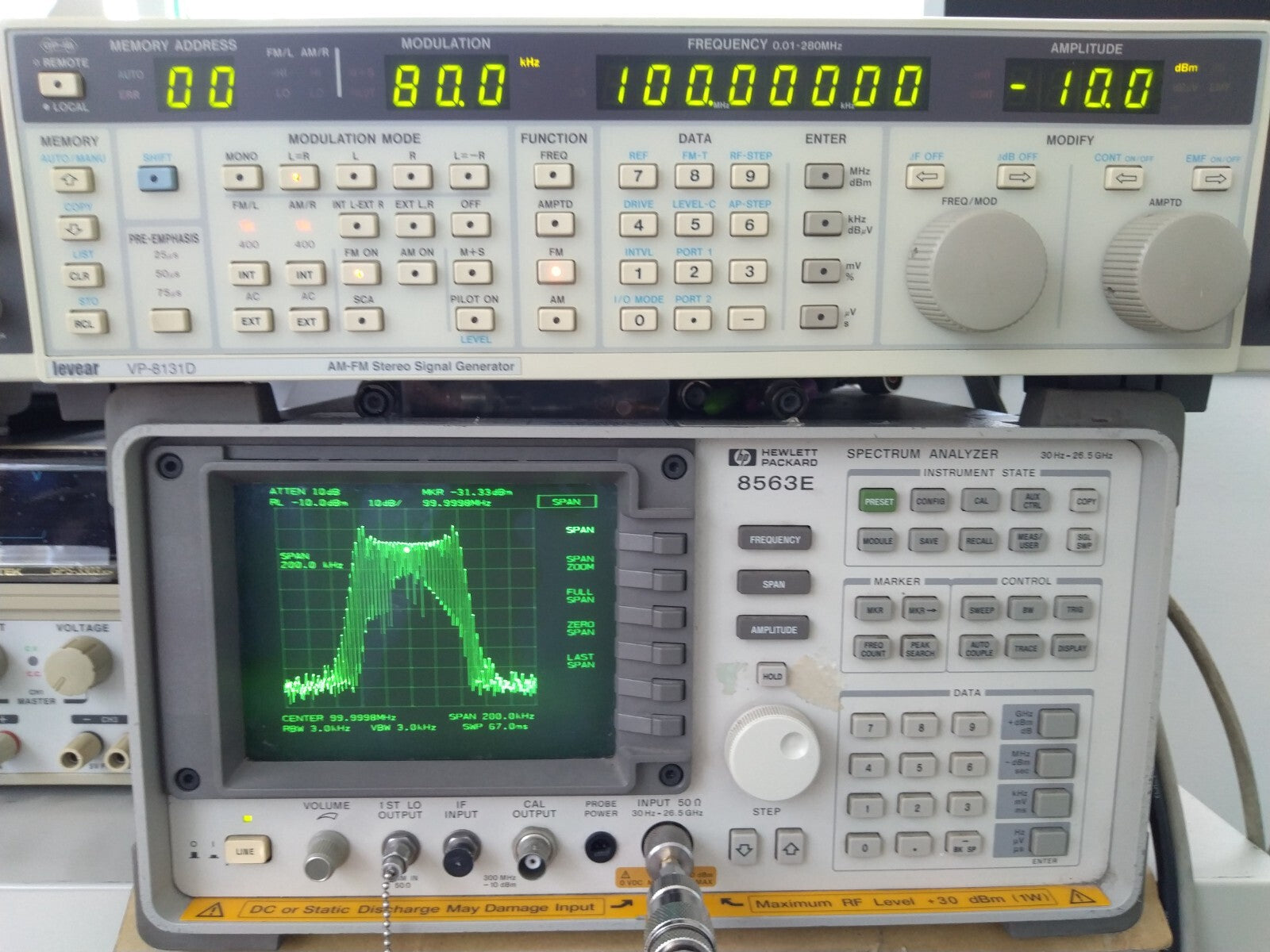 LEVEAR VP-8131D Amplitude Modulation Signal Generator 10KHz-280MHz
