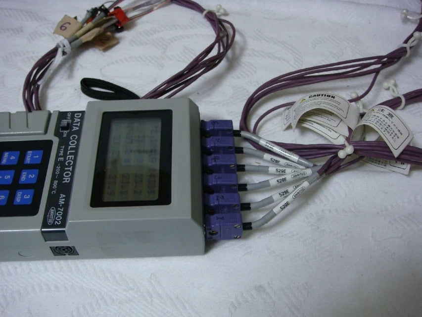 ANRITSU AM-7002 6ch Thermal data collector -200-+800degC with sensor
