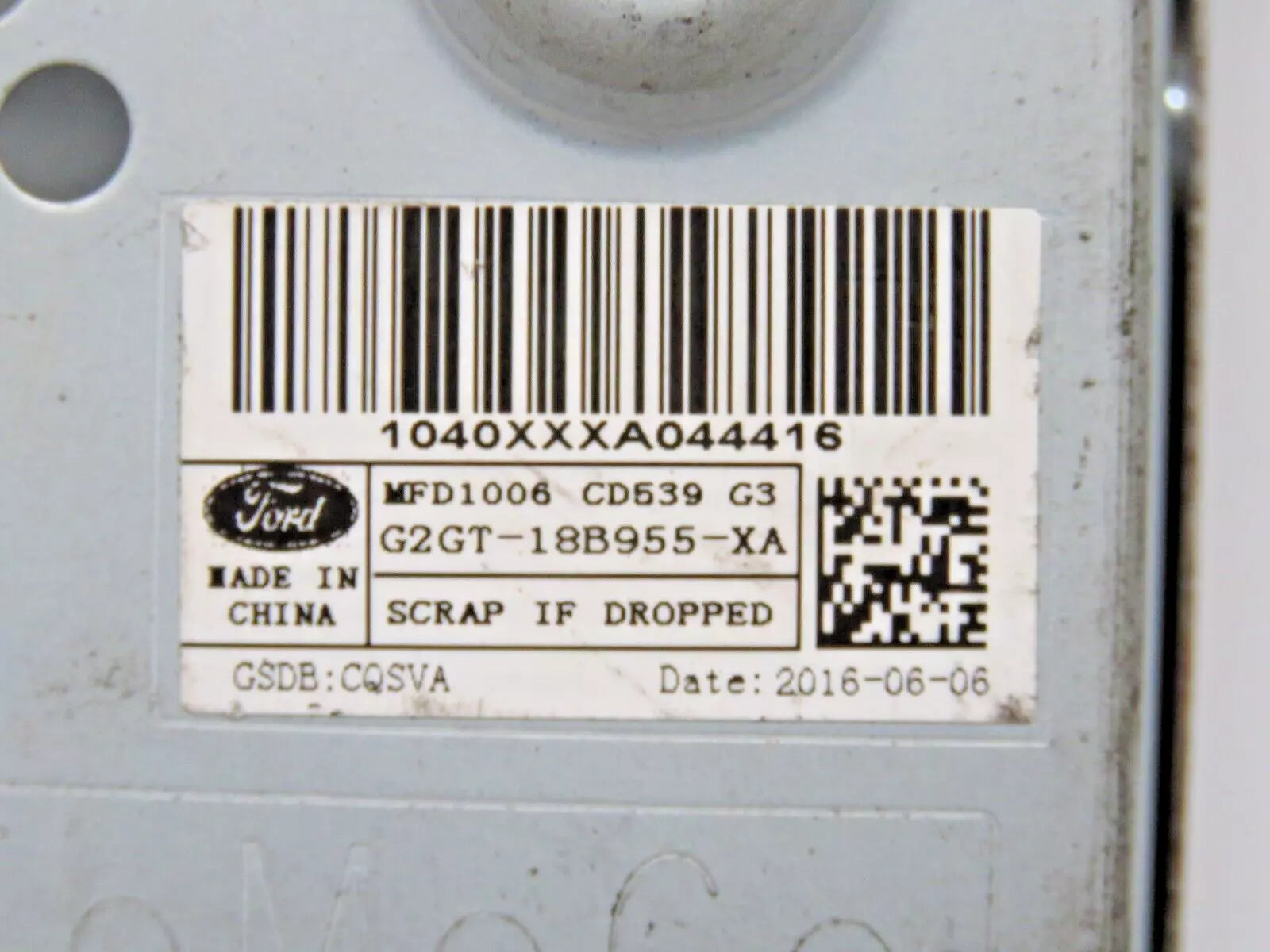 Ford G2GT-18B955-XA Information Display Screen