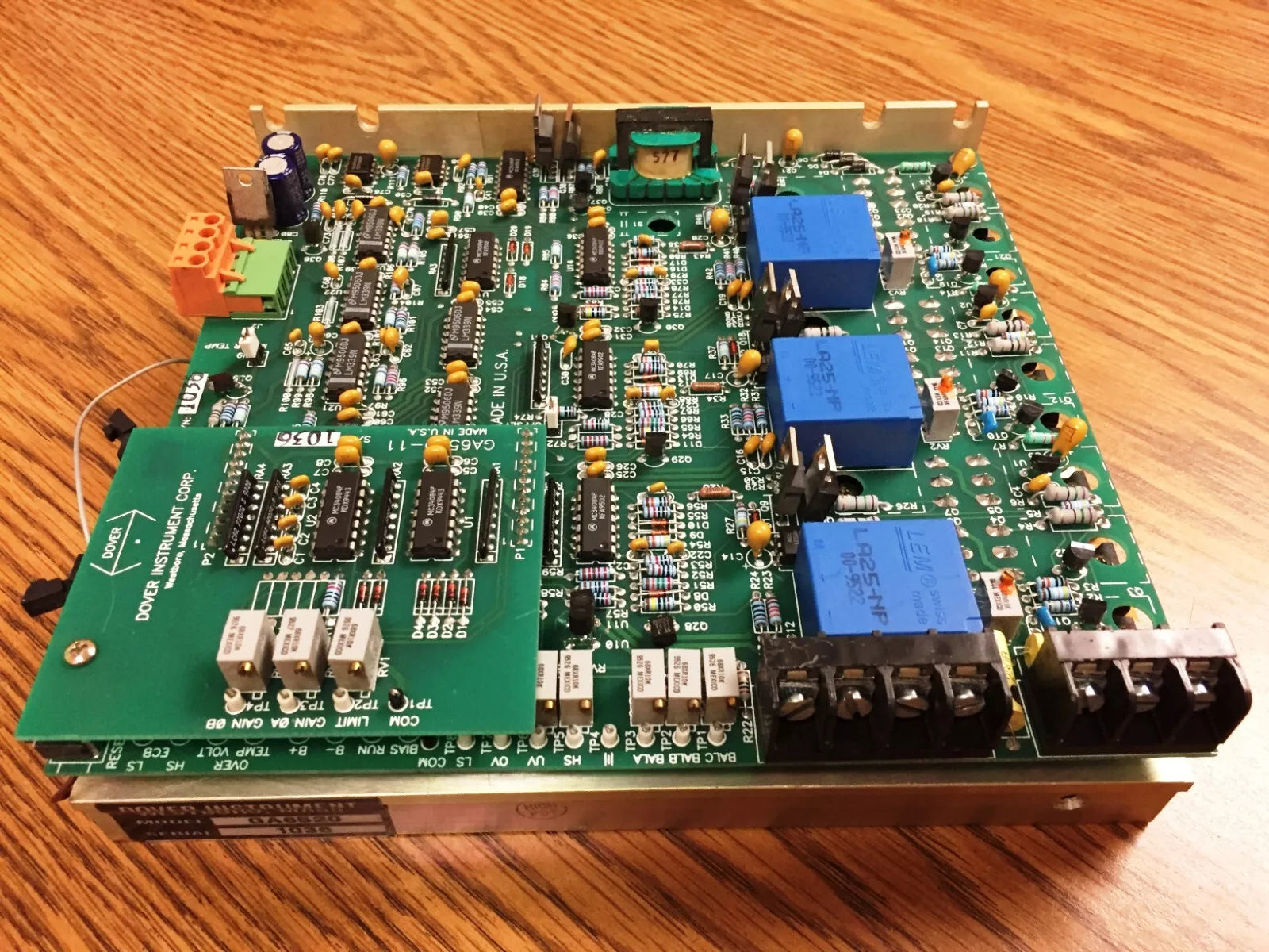Dover Instrument GA6520 Servo Amplifier Board with GA6520-11 Axis Driver