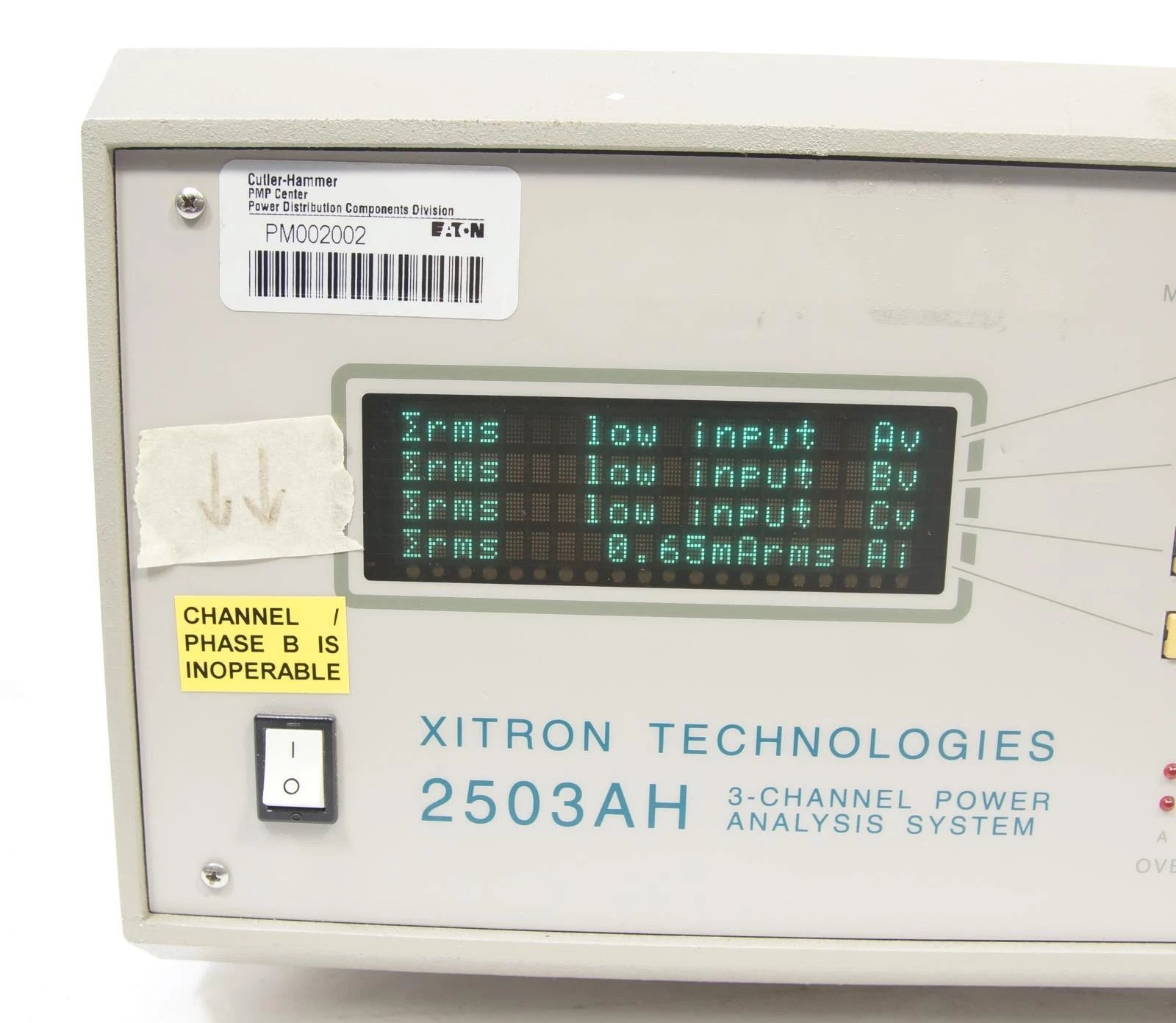 Xitron 2503AH-3CH Power Analyzer 500 kHz, 1200Vrms, 40Arms
