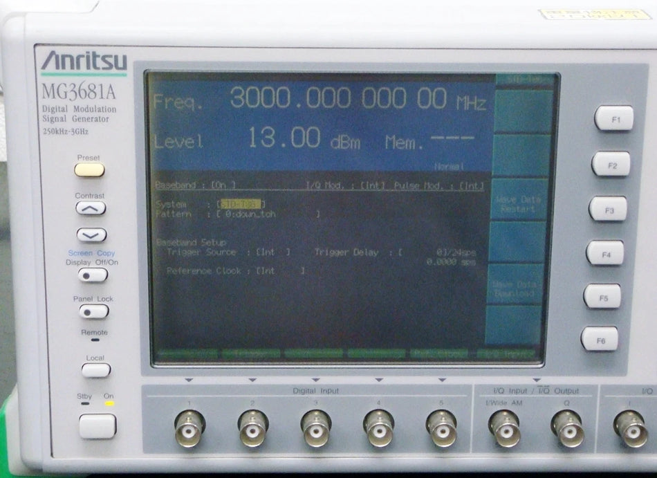 ANRITSU MG3681 250KHz-3GHz Digital Signal Generator