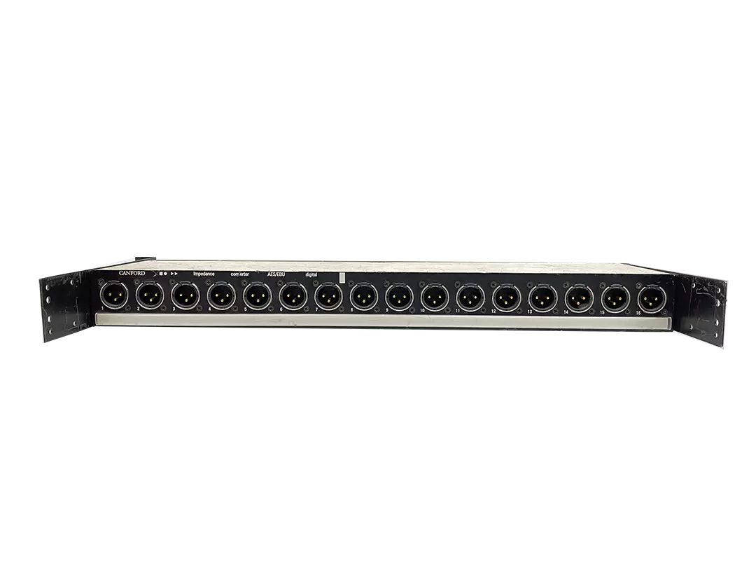 CANFORD BXM16 Rackmount Impedance Converter AES/EBU 1U 16x XLRM to BNC Socket