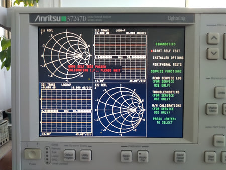 Anritsu 37247D 40 MHz-20 GHz Microwave Vector Network Analyzer Opt.7S , Ethernet
