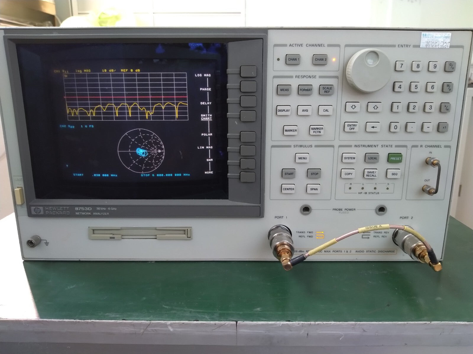 Agilent 8753D Network Analyzer 30kHz-6GHz