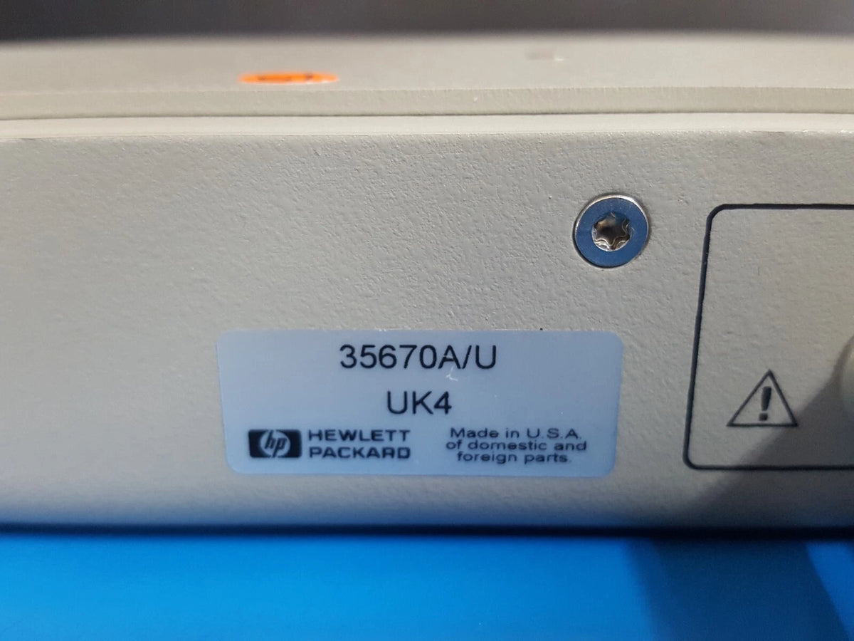 HP 35670A/U Microphone Adapter Dynamic Signal Analyzer Option UK4