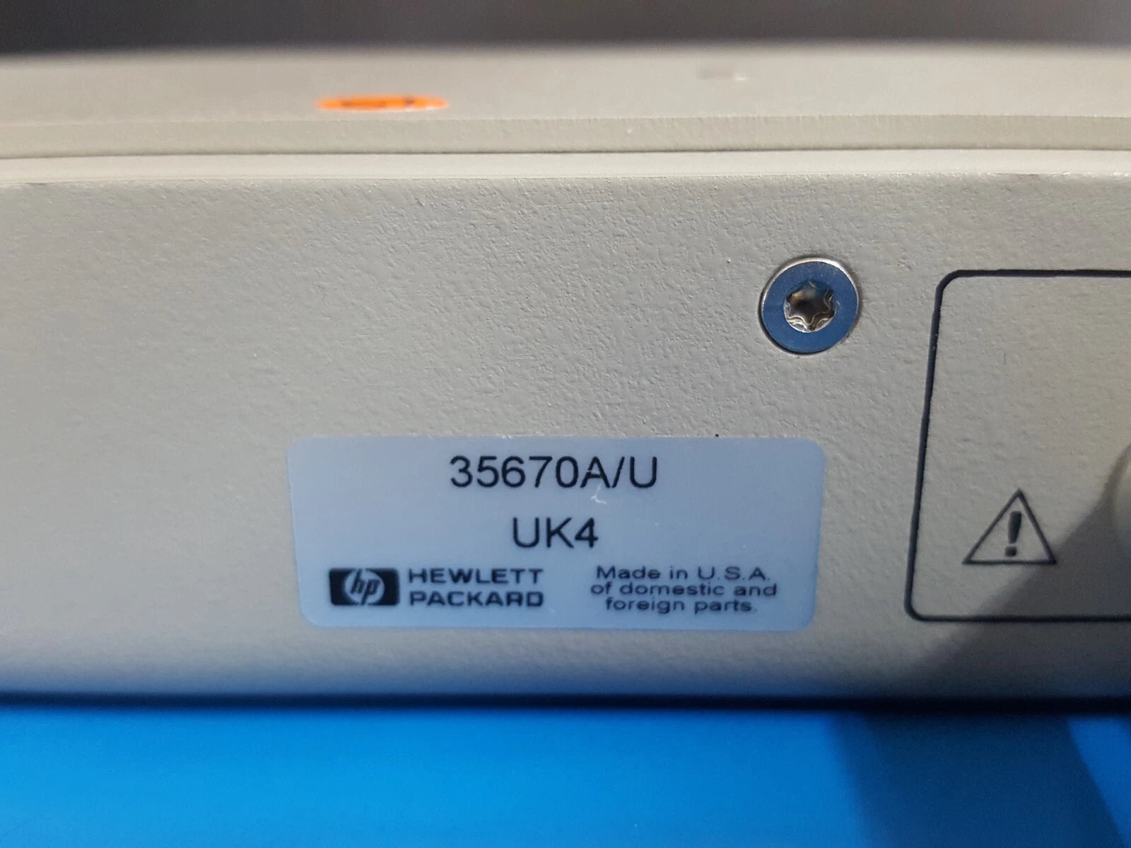 HP 35670A/U Microphone Adapter Dynamic Signal Analyzer Option UK4