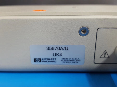 HP 35670A/U Microphone Adapter Dynamic Signal Analyzer Option UK4