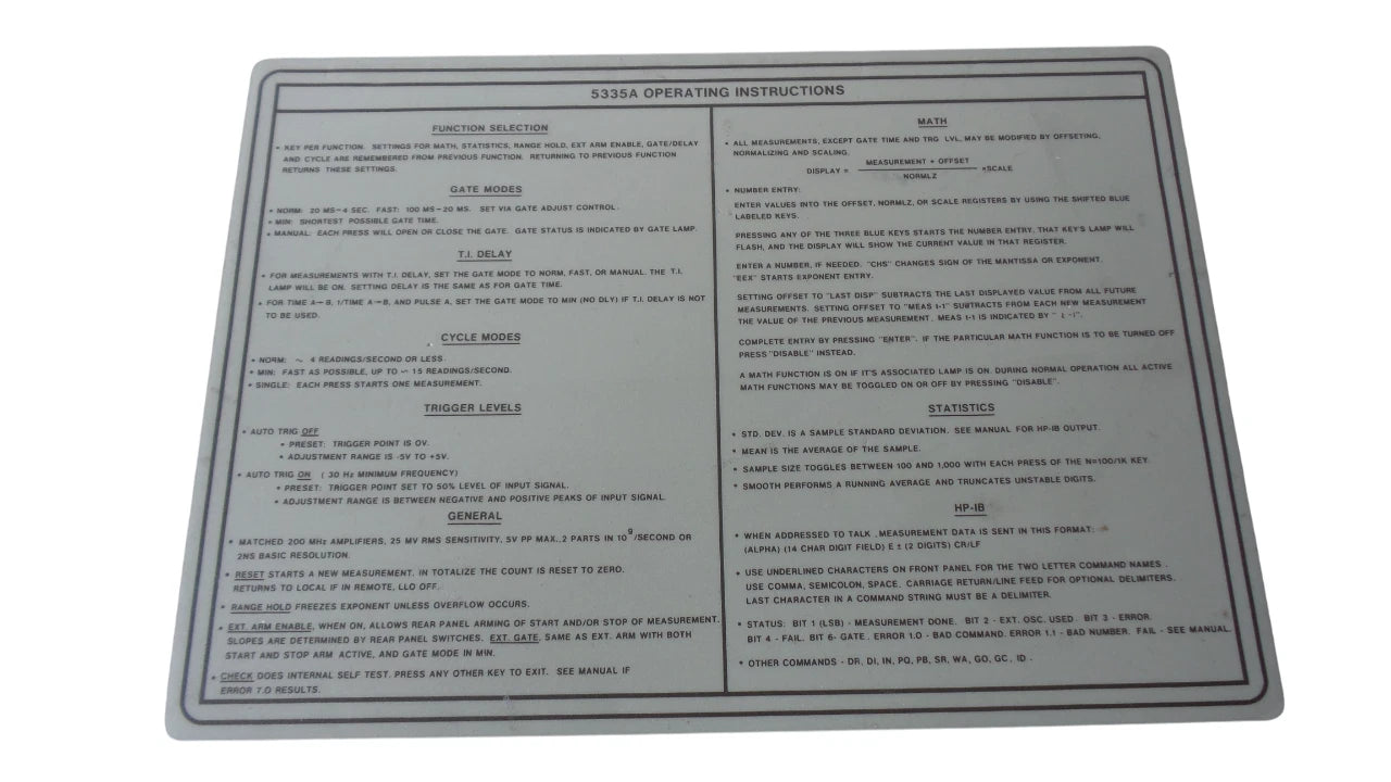 HP 5335A Universal Counter for Reliable Frequency Measurements