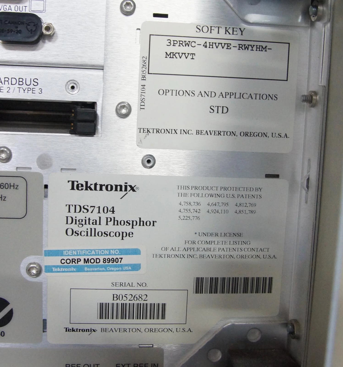 Tektronix TDS 7104 4Ch 1GHz 1GSa/s Digital Phosphor Oscilloscope AS-IS