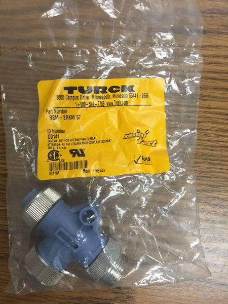 Turck RSM-2RKM 57 2-Way Splitter T-Splitter without Cable