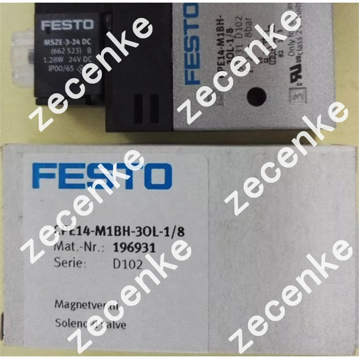 Festo CPE14-M1BH-3OL-1/8 196931 Solenoid Valve