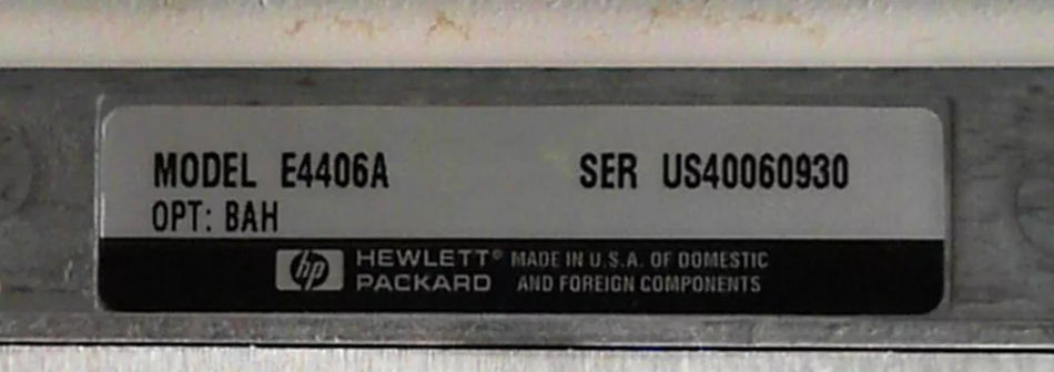 HP/Agilent/Keysight E4406A US40060930 VSA Transmitter Tester PARTS