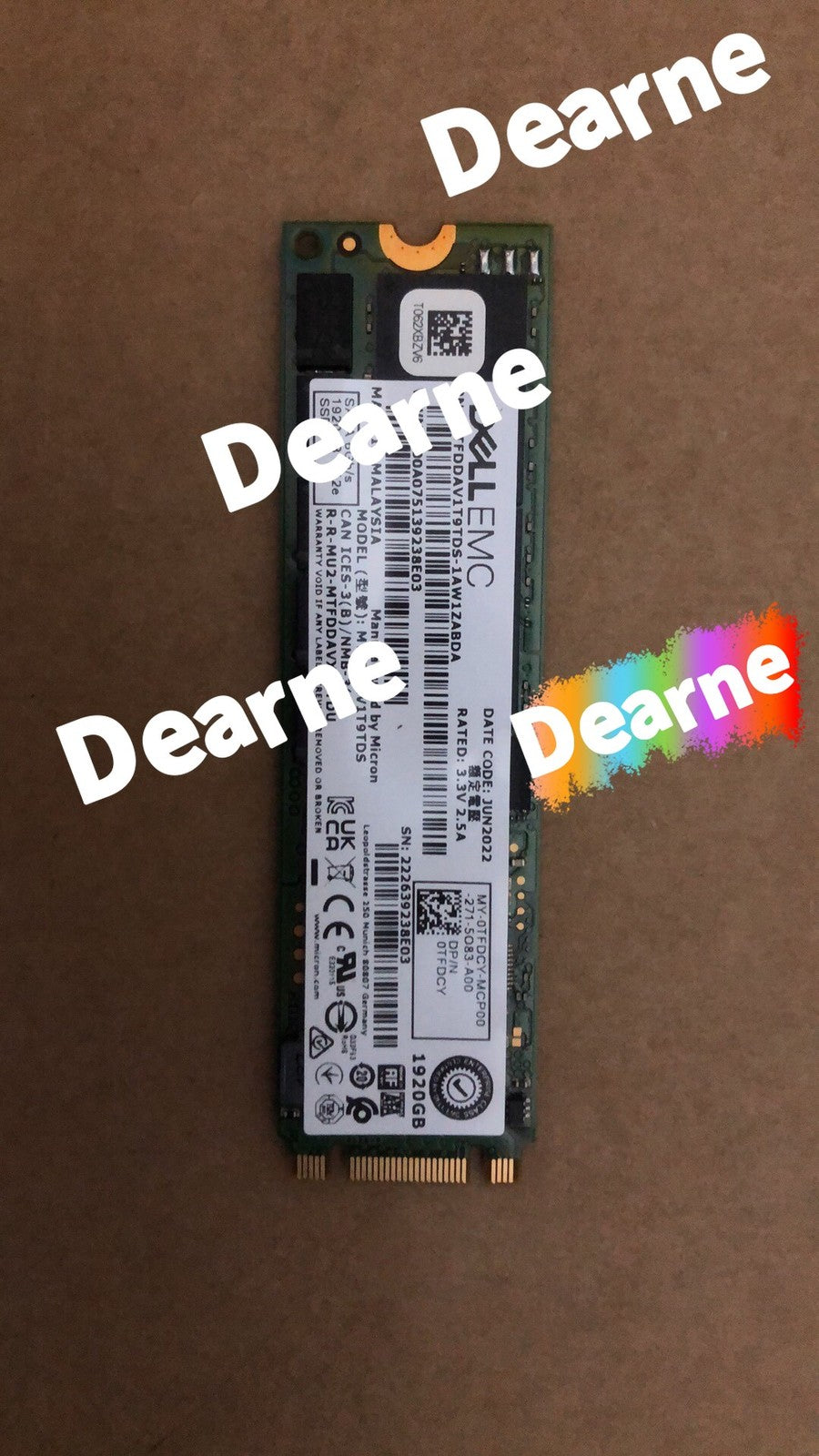Micron MICORN 5300 PRO M.2 2280 TLC SATA 1920GB SSD