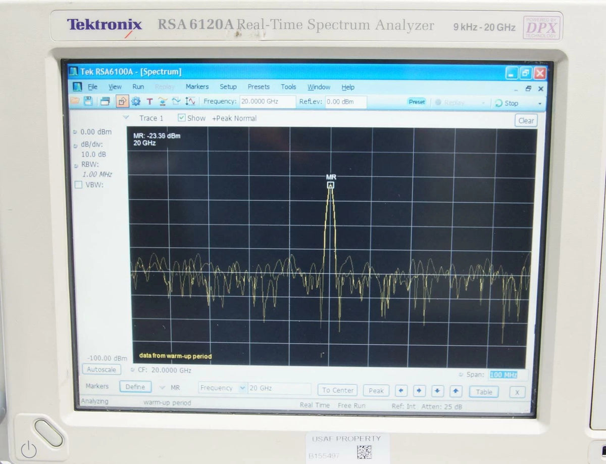 Tektronix RSA6120A Real Time Spectrum Analyzer 9 kHz - 20 GHz with Options