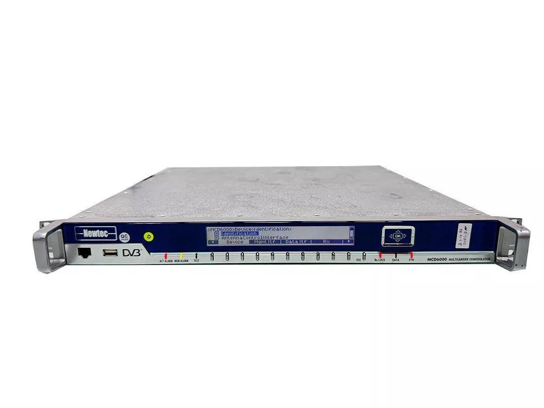 NEWTEC MCD6000 Multicarrier Demodulator Software Version 2.1.10.82420