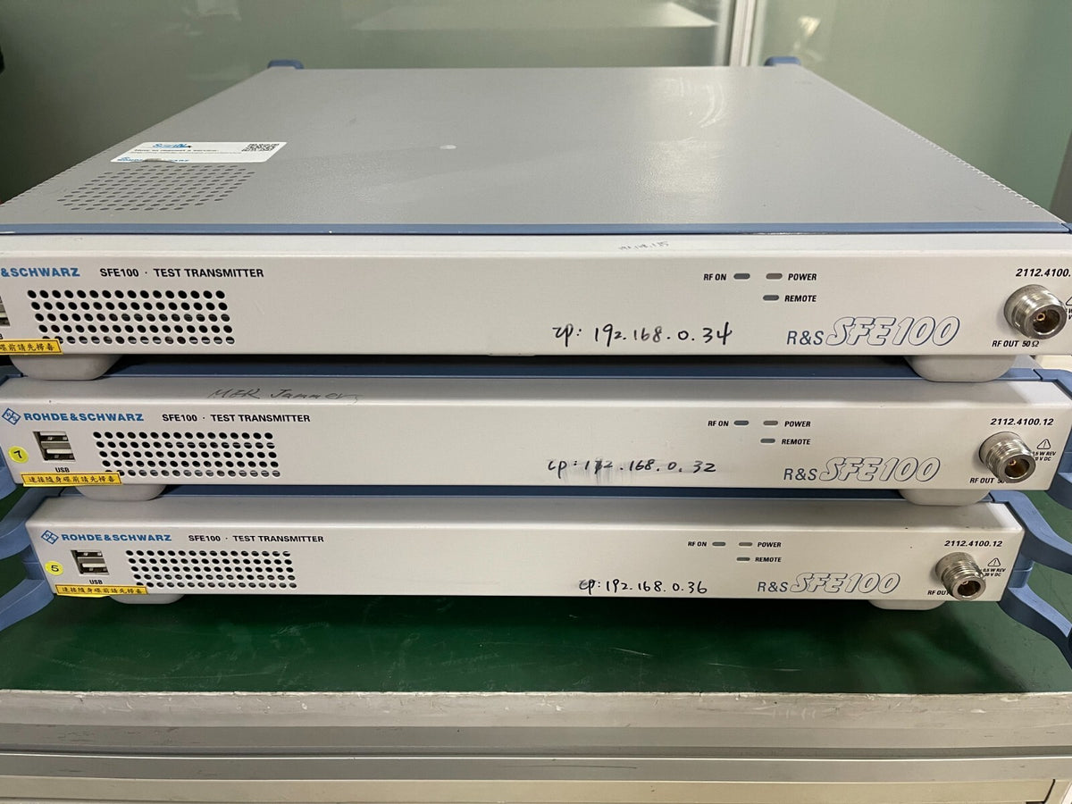 Rohde &amp; Schwarz SFE100 DTV Test Transmitter DVB-S / DVB-S2 2112.4100.12
