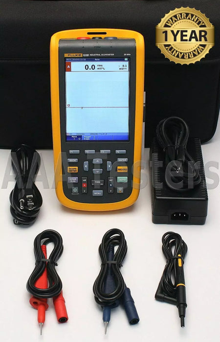 Fluke 123B Industrial ScopeMeter Dual-Input 20MHz HandHeld Oscilloscope - XG eqpt