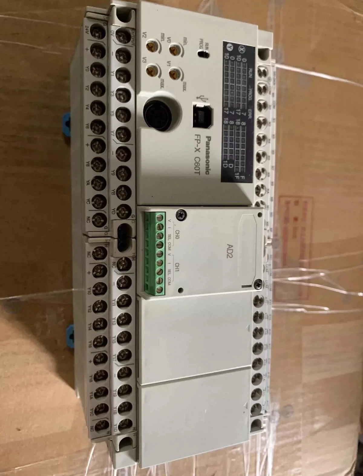 AFPX-C60T Industrial Control PLC with 60 I/O Points