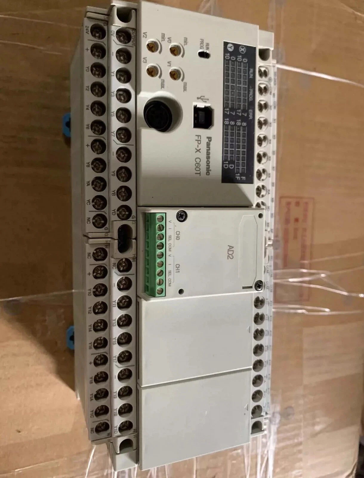 AFPX-C60T Industrial Control PLC with 60 I/O Points