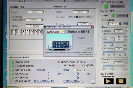 Yokogawa AP9945 11.3000Gb/s Bit Error Rate Testers PPG ED