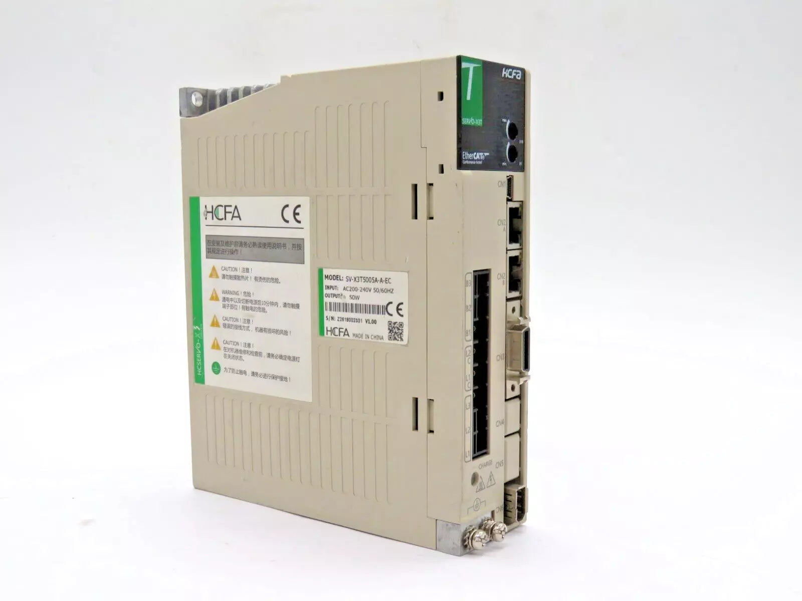 HCFA SV-X3T5005A-A-EC Servo Drive 50W DC280-325V AC200-230V CNC Automation