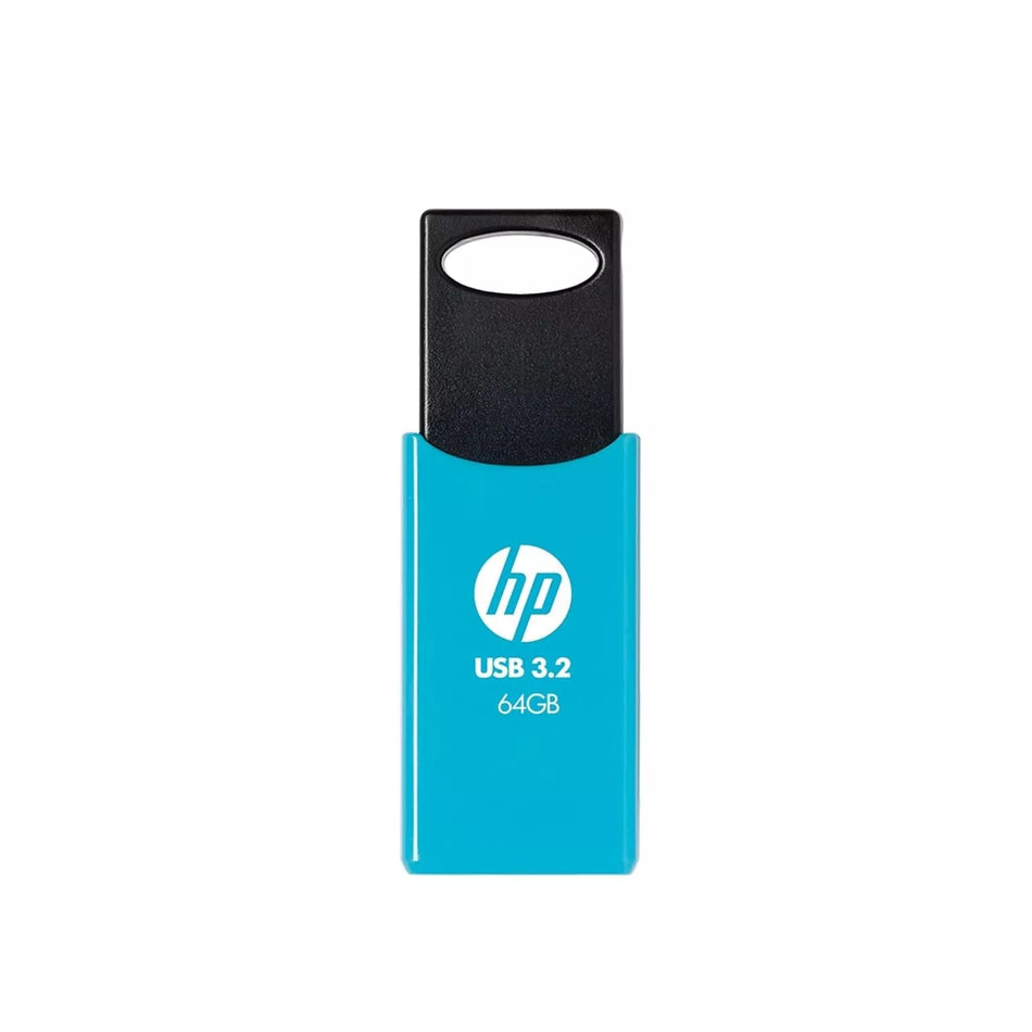 HP 712w 64GB USB 3.2 Flash Drive - High-Speed & Durable Portable Blue Storage
