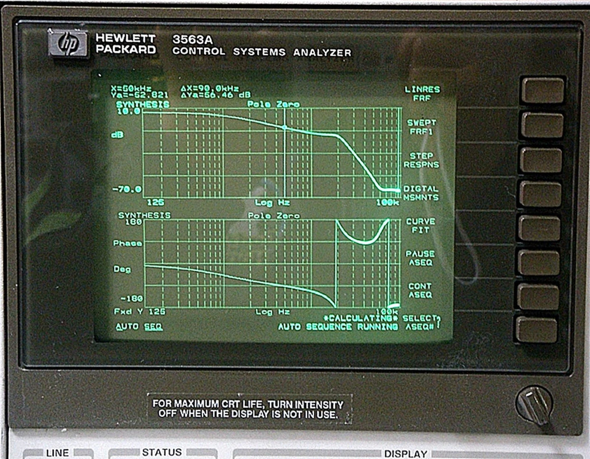 HP 3563A Control System Analyzer