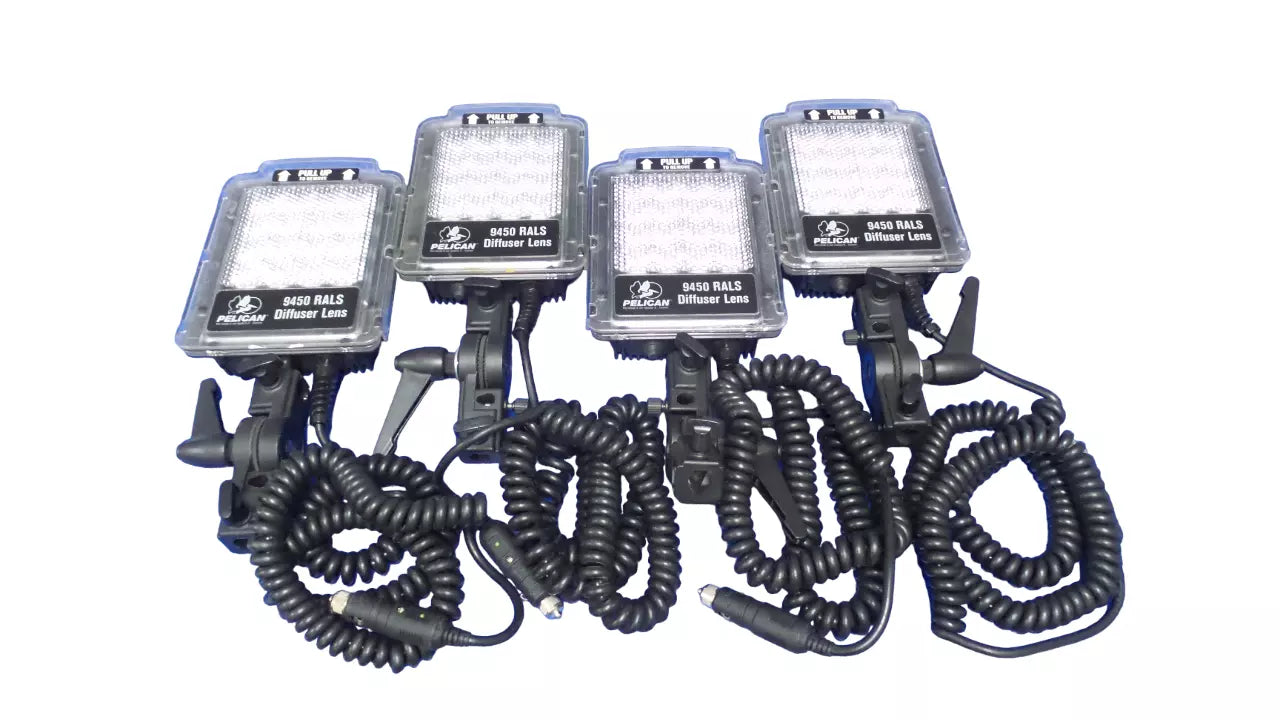 Lot of 4 Pelican Products 9450 RALS Diffuser Lens