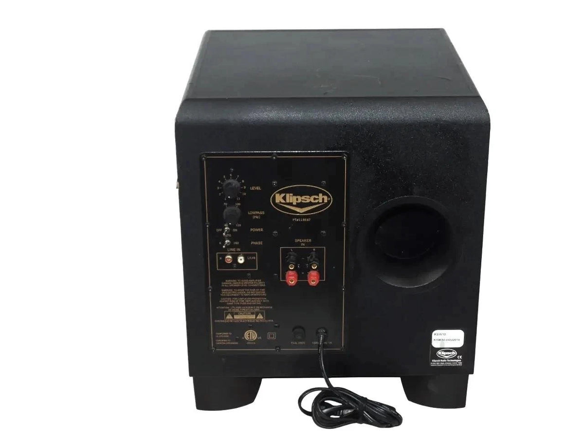Klipsch Powered Speaker Powered Subwoofer KSW-10 - Free Shipping.