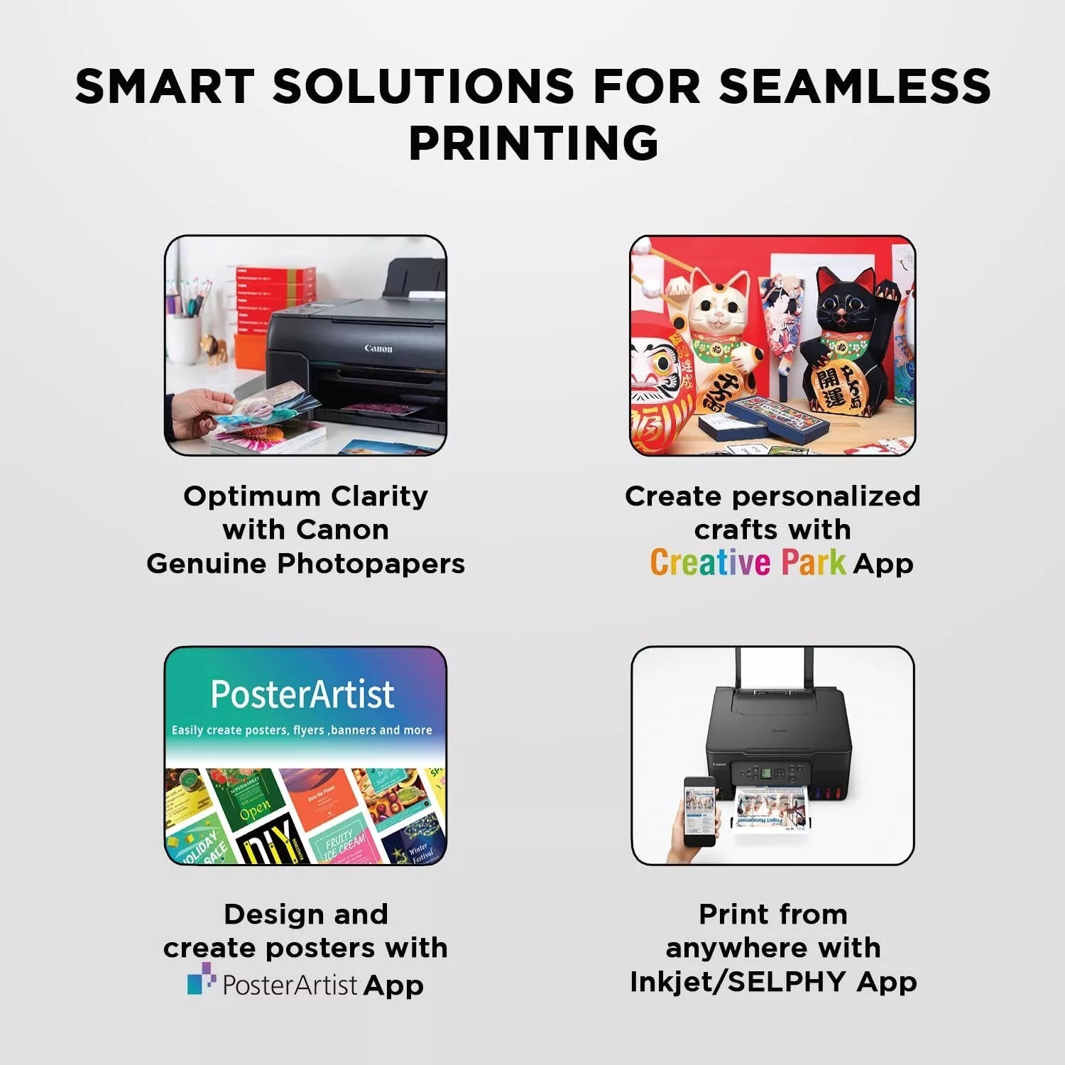 Canon Pixma E477 All-in-One Wireless Ink Efficient Colour Printer (White/Blue)