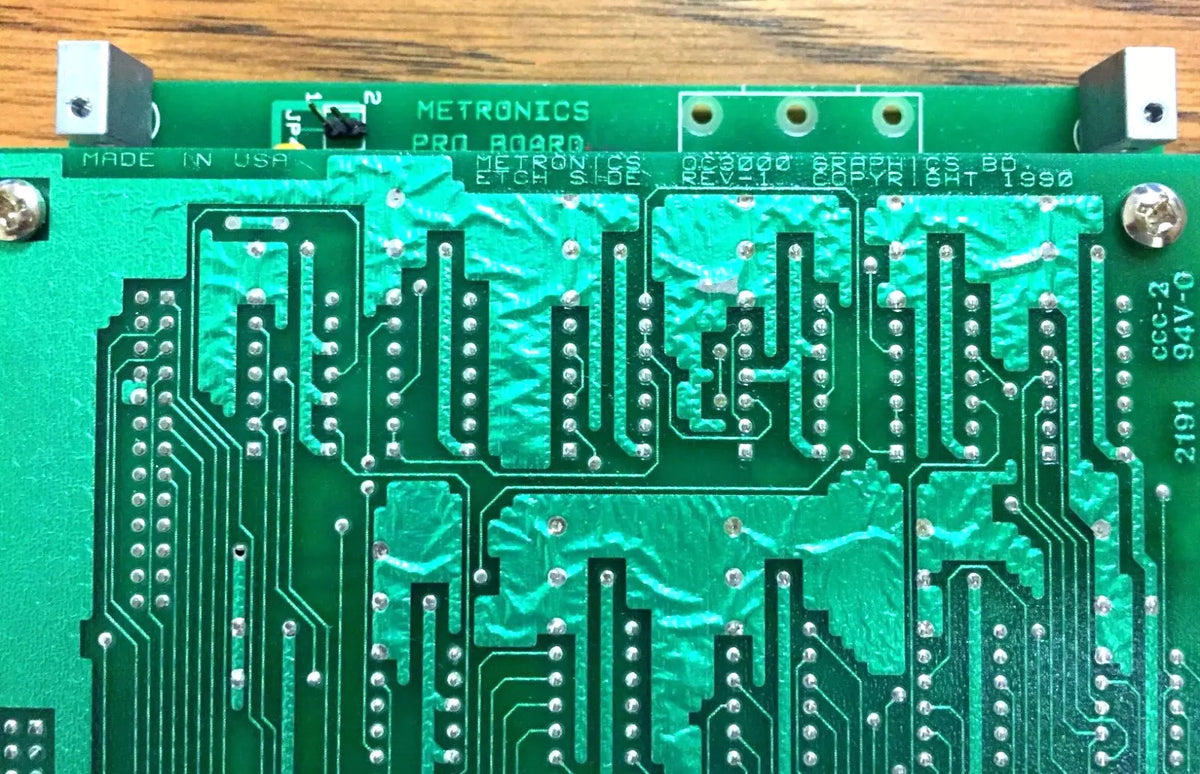 Metronics D11254 Rev-C Pro Board with Metronics QC3000 Graphics Card