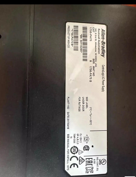 1756-PA75B ControlLogix AC Power Supply Module
