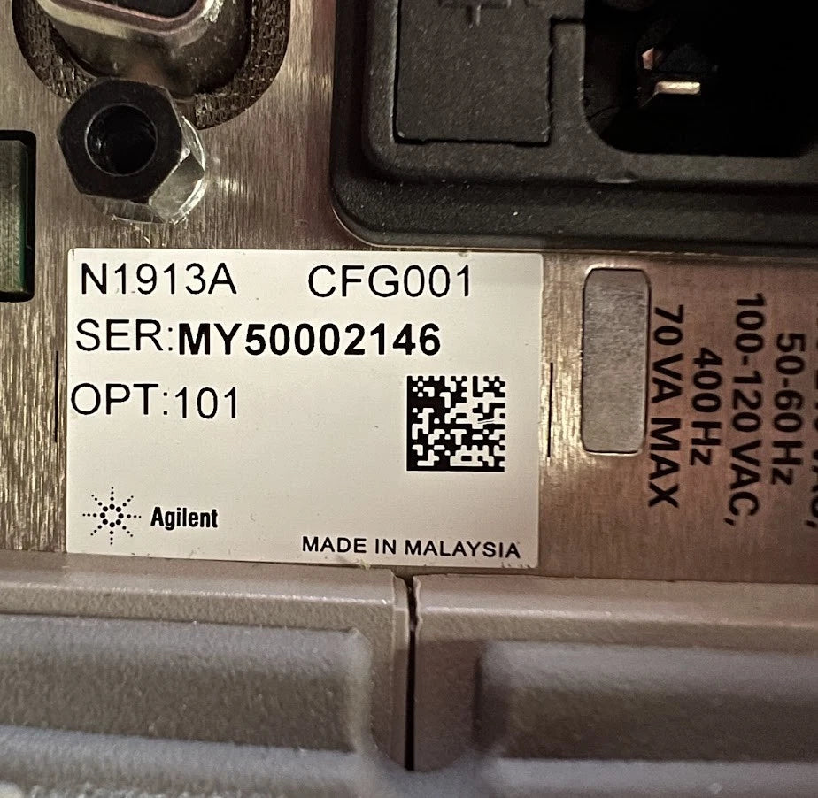 Agilent/Keysight N1913A Opt 101 EPM Series Power Meter MY50002146
