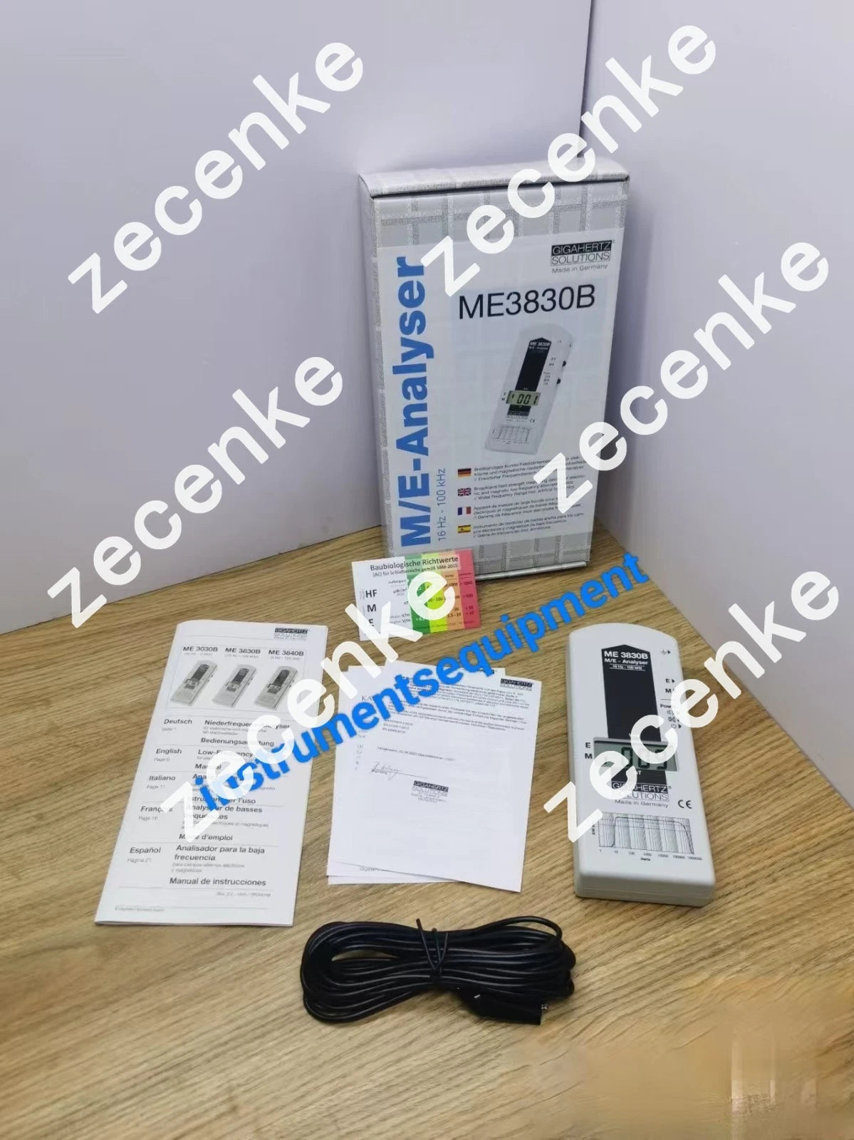 GIGAHERTZ ME3830B Low-frequency Electromagnetic Field Strength Meter 16Hz-100kHz
