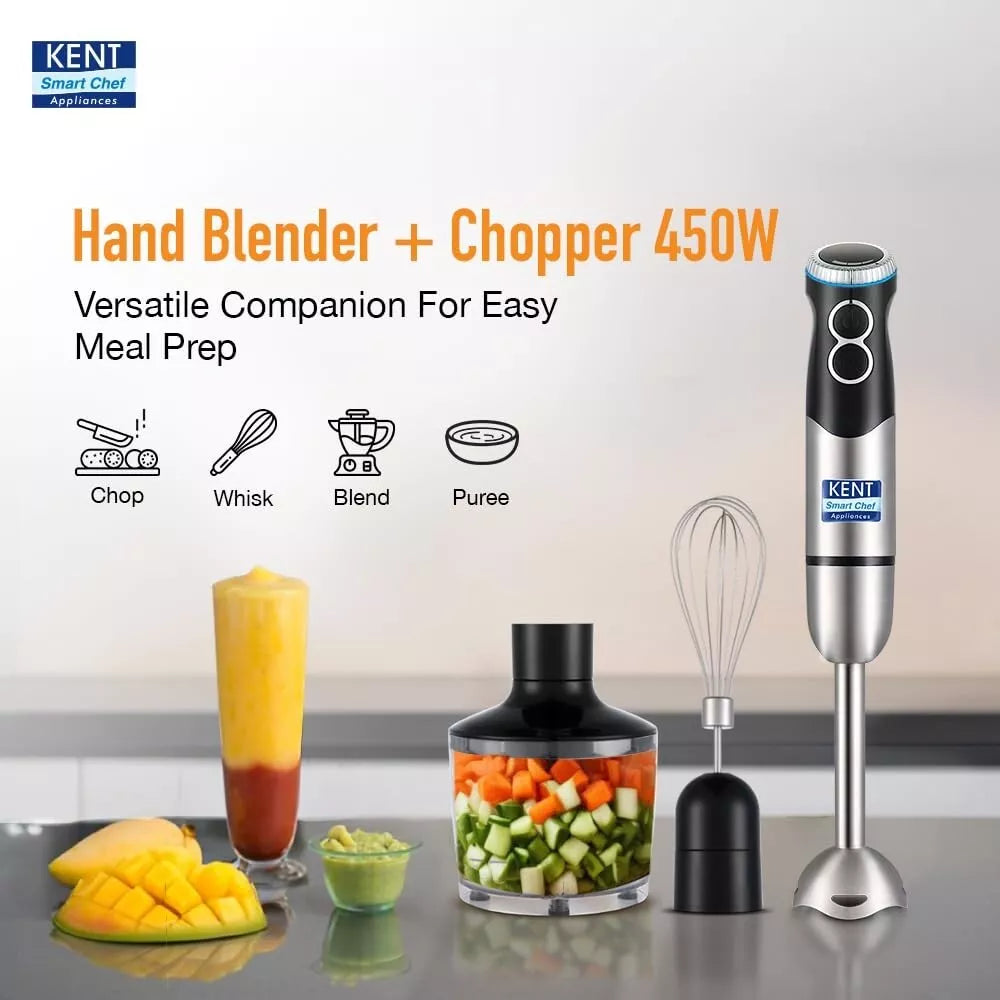 KENT Hand Blender 450W with Turbo & Variable Speed