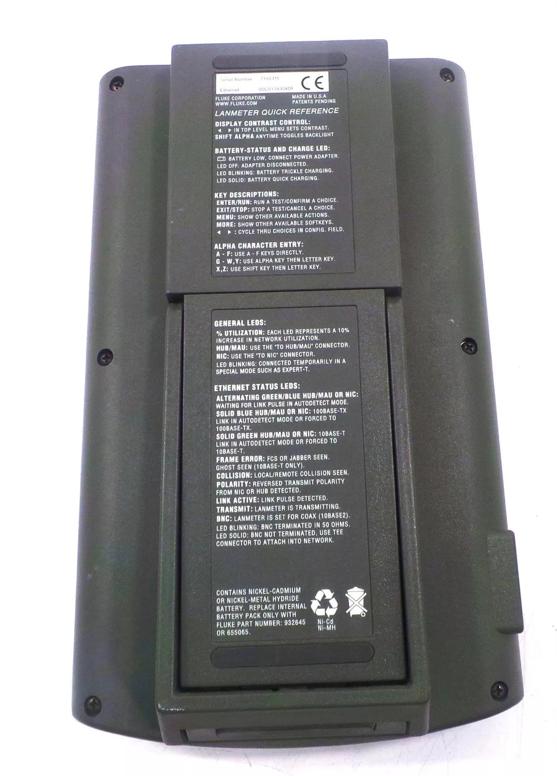 FLUKE 683 Enterprise LANMeter 10/100 Ethernet Network Tool