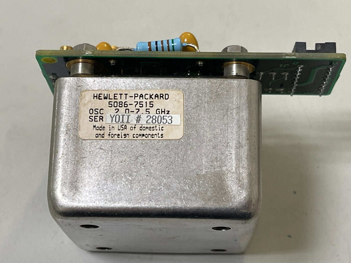 HP Agilent YTO YIG tuned oscillator 5086-7515 2.0-7.5GHz for 8360 series
