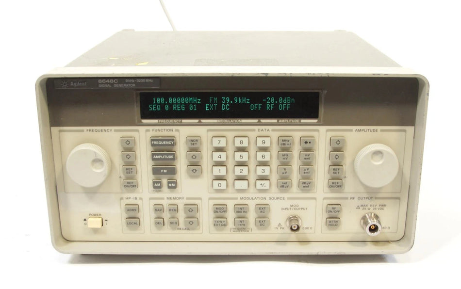 HP / Agilent 8648C Synthesized Signal Generator 9 kHz - 3200 MHz