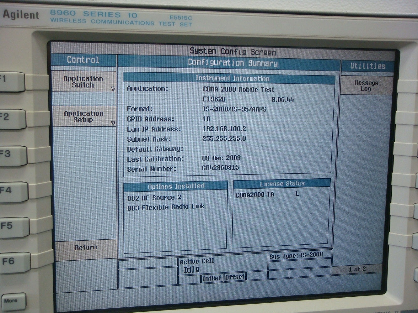 Wireless Communications Test Set by Agilent
