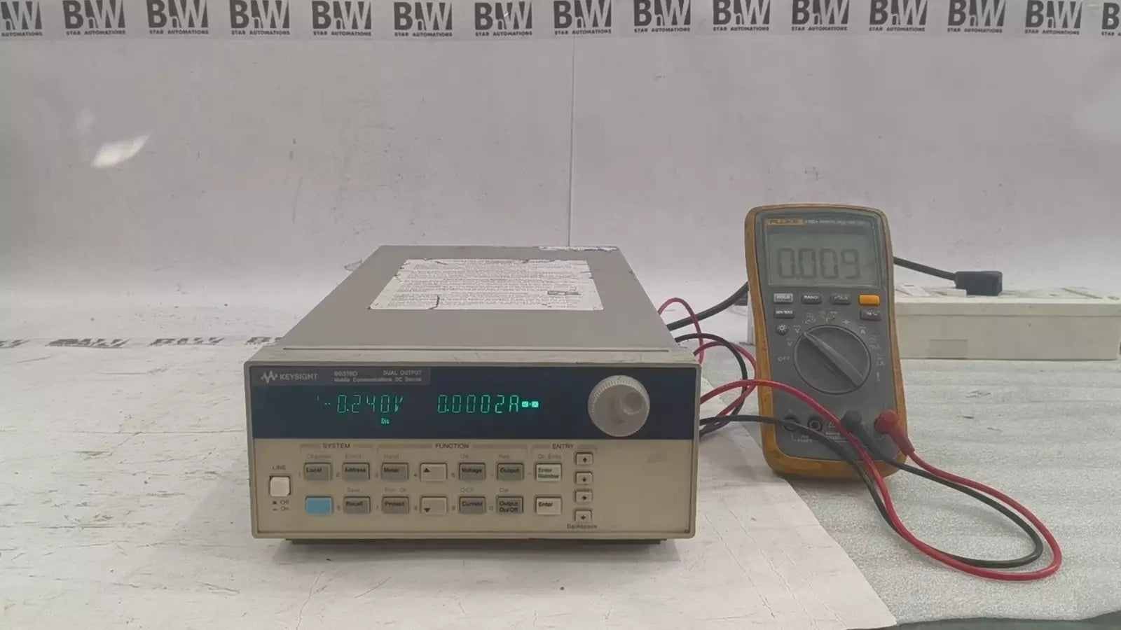Keysight 66319D Dual Output Mobile DC Power Supply 15V 3A Battery Emulator GPIB