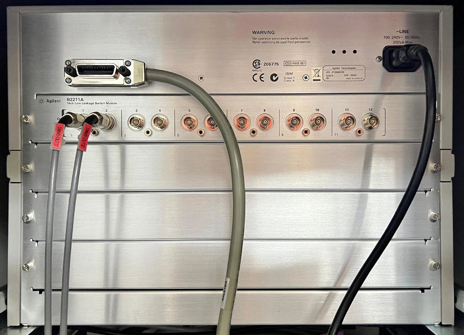 Agilent/Keysight B2201A-B2211A Low Leakage Switch Mainframe (14 Channel)
