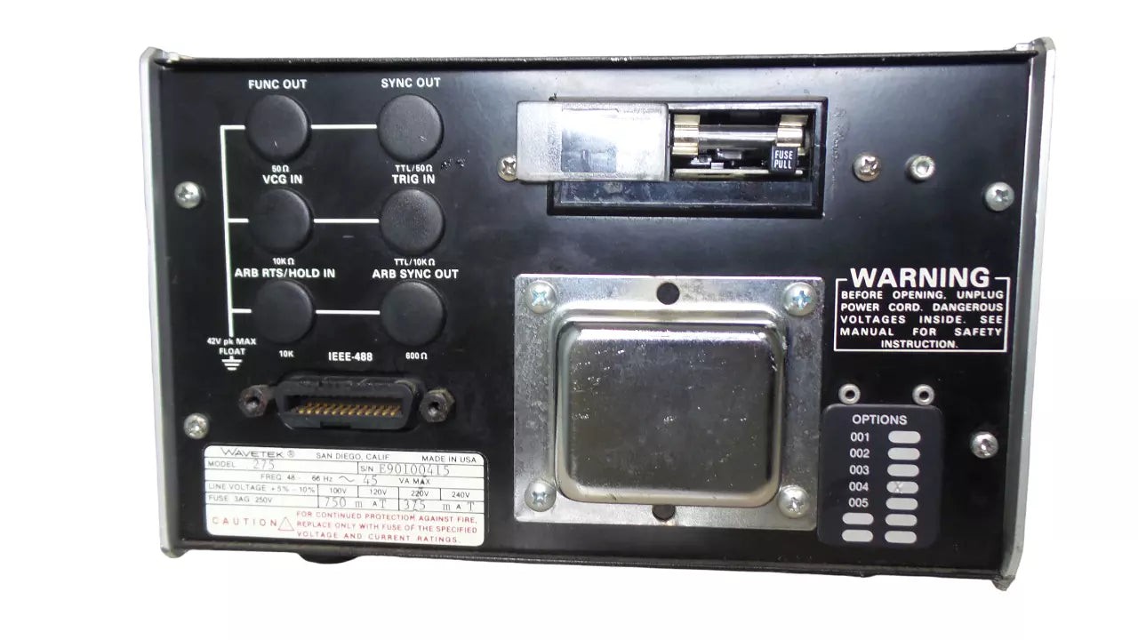 Wavetek Model 275 Programmable Arbitrary Function Generator - High-Quality Instrument