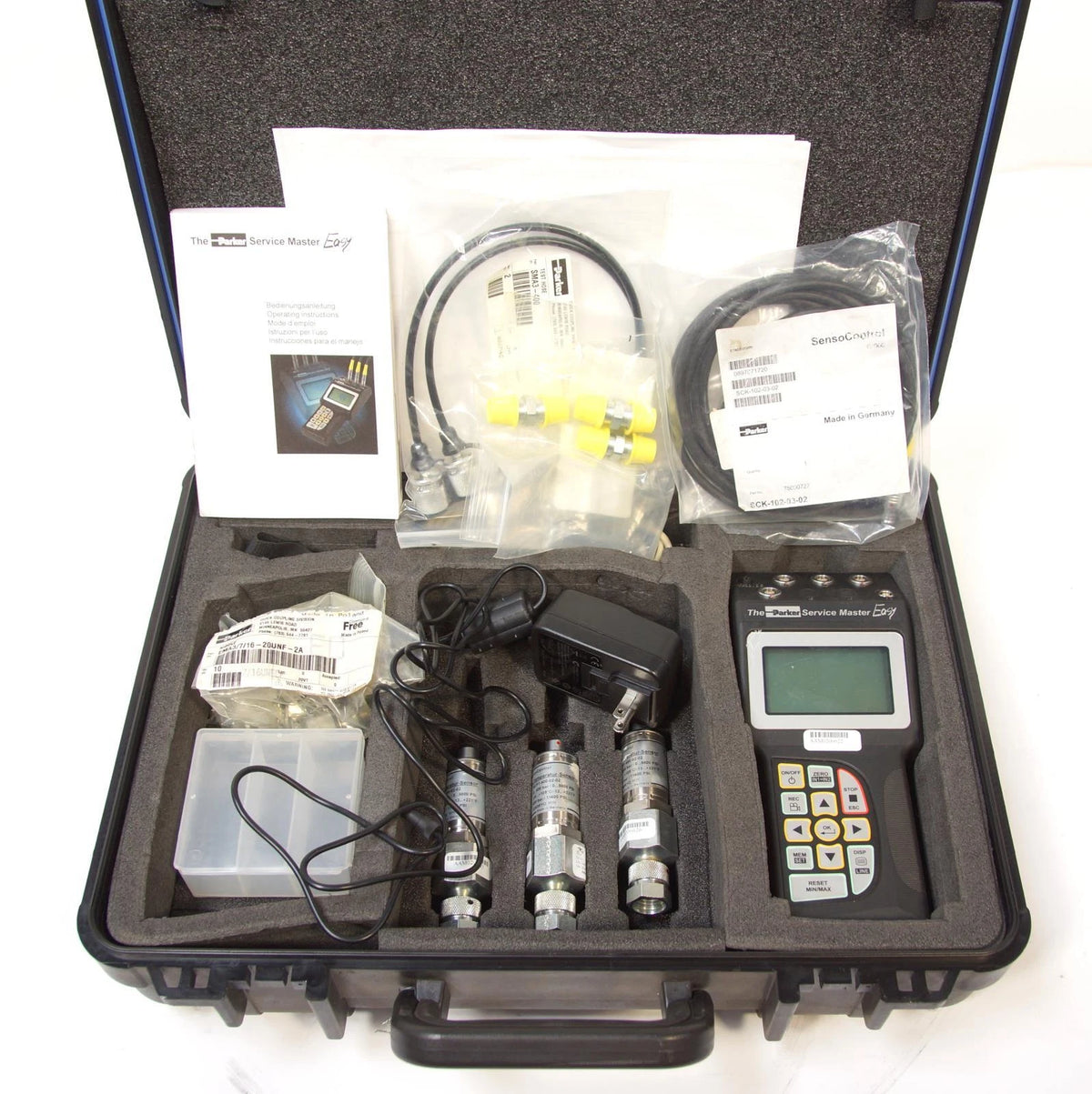 Parker SensoControl Service Master SCM-340-2-02 Hydraulic / Pneumatic Test Kit