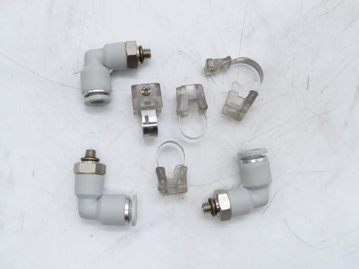 Right Angle Elbow Pneumatic Connector Air Line Water Hose Quick Fitting Tube