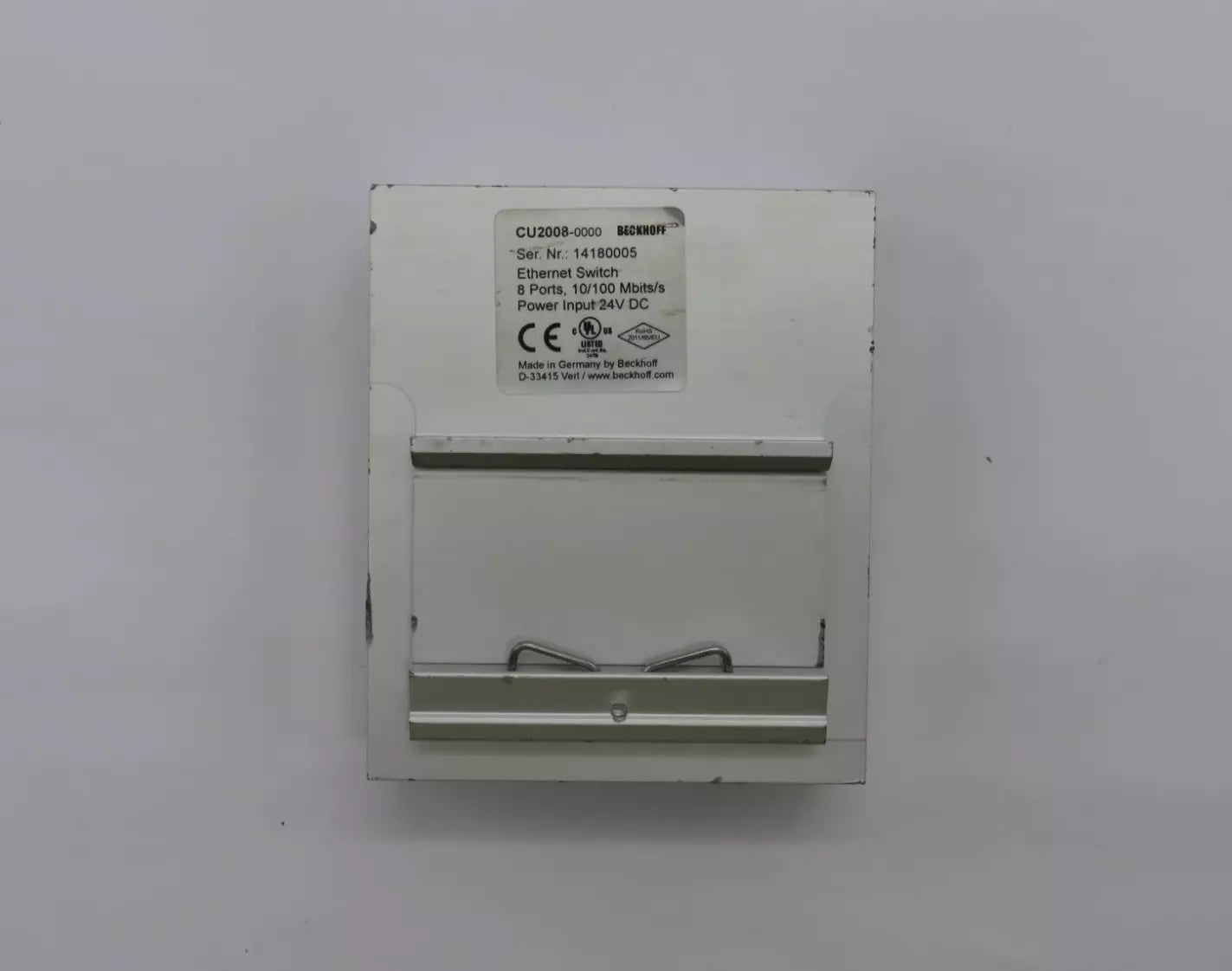 Beckhoff CU2008-0000 Ethernet Switch 8 Ports 100 Mbit/s 24 V DC RJ45