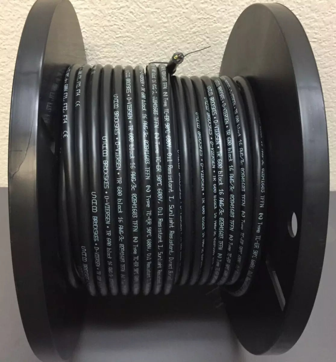 16AWG/3C 90°C Oil & Sunlight Resistant Flexible Tray Cable 150ft