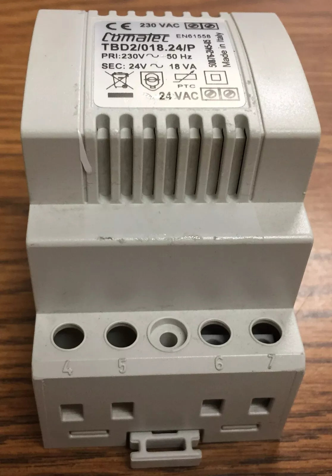 Comatec TBD2-018-24-P Power Supply, 24V 18W for Industrial Use