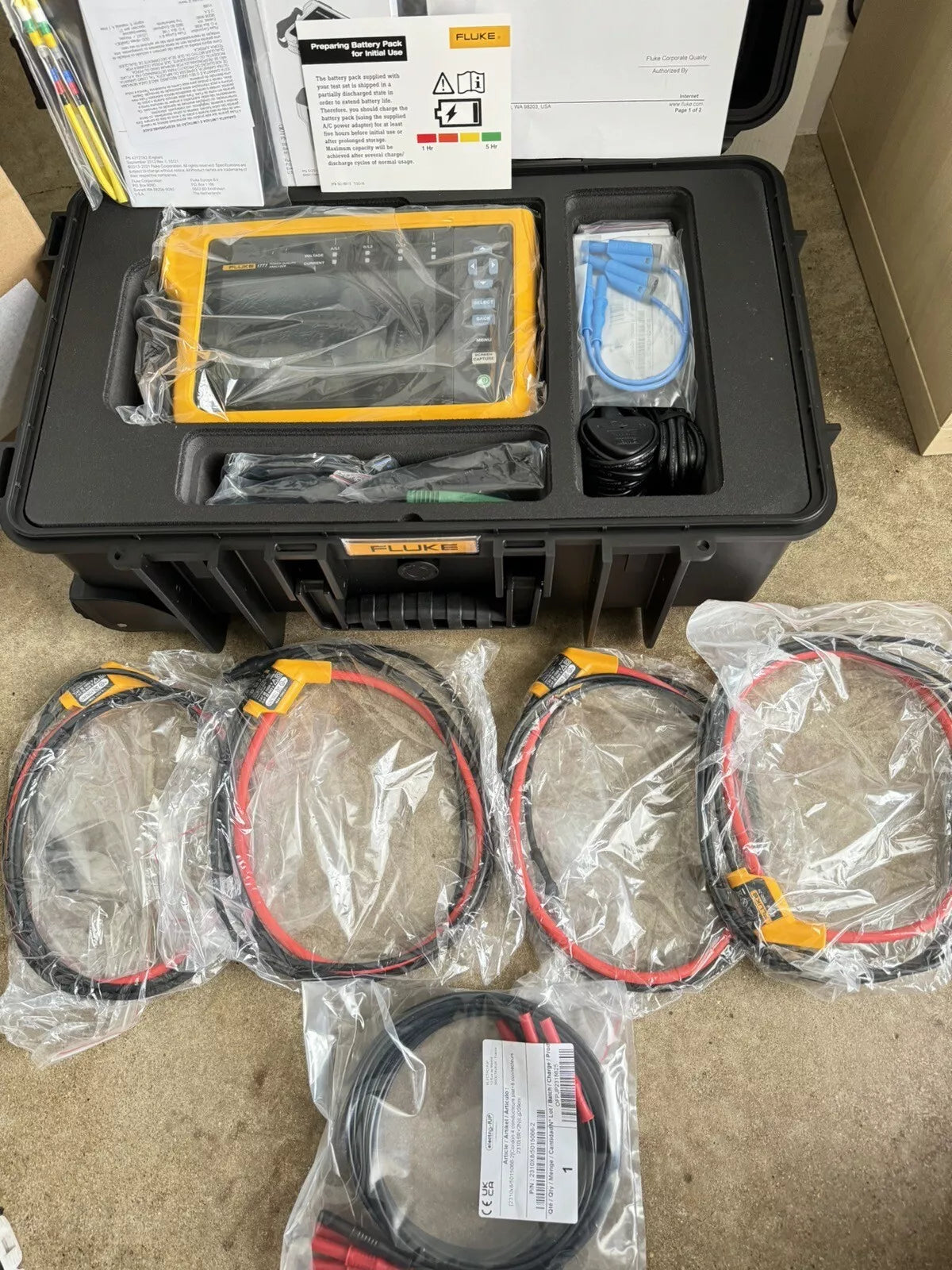 Fluke 1777 Three-Phase Power Quality Analyzer Calibrated 2025 / Factory Sealed